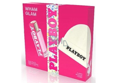 Playboy Wham Glam toaletní voda 40 ml + čepice, dárková sada pro ženy