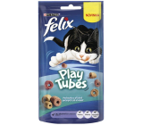 Felix Play Tubes ryby a krevety, mäsová pochúťka pre dospelé mačky 50 g