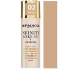 Dermacol Infinity Viacúčelový make-up a korektor 02 Beige 20 g