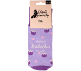 Albi Happy Socks Najlepšia babička na svete, univerzálna veľkosť 1 pár