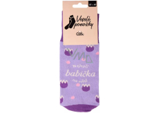 Albi Happy Socks Najlepšia babička na svete, univerzálna veľkosť 1 pár