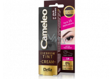 Delia Cosmetics Cameley Krémová profesionálna farba na obočie, bez amoniaku 3.0 Dark Brown - Tmavo hnedá 15 ml