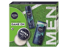 Nivea Men Feeling Game on krém na tvár, telo a ruky 150 ml + Nivea Men Ultra Charge antiperspirant sprej 150 ml + Nivea Men Ultra Charge sprchový gél 250 ml, kozmetická sada pre mužov