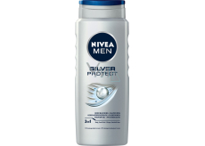 Nivea Men Silver Protect 3v1 sprchový gél na telo, tvár a vlasy 500 ml