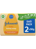 Johnsons Baby Honey toaletné mydlo pre deti 2 x 90 g, duopack