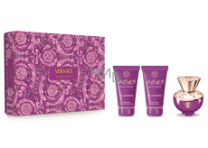 Versace Dylan Purple parfumovaná voda 50 ml + telové mlieko 50 ml + sprchový gél 50 ml, darčeková sada pre ženy