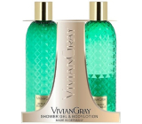 Vivian Gray Bergamot & Lemongrass luxusné telové mlieko 300 ml + luxusný sprchový gél 300 ml, kozmetická sada