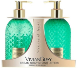 Vivian Gray Bergamot & Lemongrass luxusné tekuté mydlo s dávkovačom 300 ml + luxusný krém na ruky s dávkovačom 300 ml, kozmetická súprava