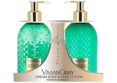 Vivian Gray Bergamot & Lemongrass luxusné tekuté mydlo s dávkovačom 300 ml + luxusný krém na ruky s dávkovačom 300 ml, kozmetická súprava