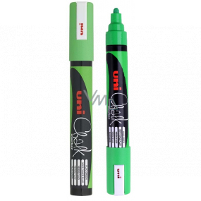 Uni Mitsubishi Chalk Marker kriedový popisovač fluo zelený 1,8-2,5 mm, PWE-5M