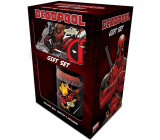 Epee Merch Marvel Deadpool hrnček 315 ml + gumový prívesok na kľúče + podšálka, darčeková sada