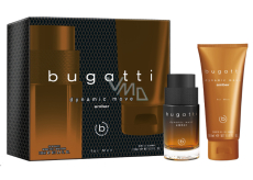 Bugatti Dynamic Move Amber toaletná sada pre mužov 100 ml + sprchový gél 200 ml, darčeková sada