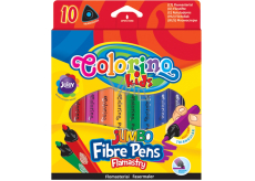 Trojhranné fixky Colorino Jumbo 10 farieb