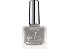 Deborah Milano Gél Effect Nail Enamel gélový lak na nechty 44 Dark Grey 11 ml