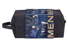 Nivea Men Anti-age Hyaluron denný pleťový krém 50 ml + Nivea Men Hyaluron balzam po holení 100 ml + Nivea Men Protect & Care sprchový gél 250 ml, kozmetická sada pre mužov