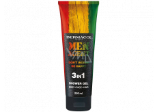 Dermacol Men Agent 3v1 Don't Worry Be Happy sprchový gél na telo, tvár a vlasy 250 ml