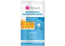 Dermacol Hydrating & Nourishing Mask textilná 3D hydratačná a vyživujúca maska 15 ml