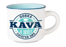 Hrnček Albi Espresso - Dobrá káva je skvelý začiatok dňa 45 ml