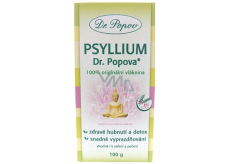 Dr. Popov Psyllium 100% originálne, rozpustná vláknina podporuje metabolizmus tukov, navodzuje pocit sýtosti 100 g