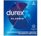 Durex Classic klasický kondóm nominálna šírka: 56 mm 3 kusy