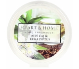 Heart & Home Biely čaj a eukalyptus Sójový prírodné vonný vosk 27 g
