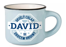 Albi Espresso hrnček David - Skvelý chlapík so srdcom hrdinu 45 ml