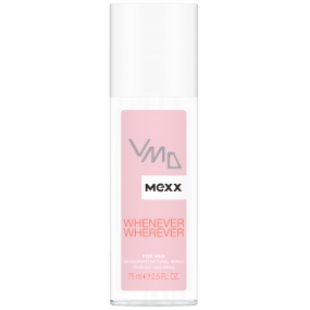 Mexx Whenever Wherever for Her parfumovaný dezodorant sklo pre ženy 75 ml