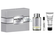 Montblanc Explorer Platinum parfumovaná voda pre mužov 100 ml + sprchový gél 100 ml + parfumovaná voda 7,5 ml mini, darčeková sada