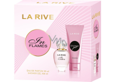 La Rive In Flames parfumovaná voda 90 ml + sprchový gél 100 ml, darčeková súprava pre ženy