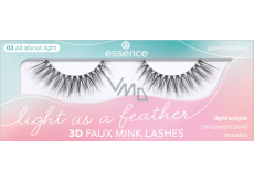 Essence Light as a Feather 3D Faux Mink umelé riasy 02 All about light 1 pár