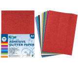 Ditipo Samolepiaci farebný trblietavý papier A4 210 x 297 mm 10 listov