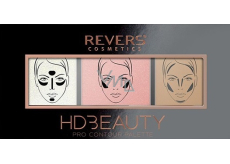 Revers HD Beauty Pro Contour Palette Paleta kontúr 04 12 g