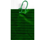 Nekupto Darčeková papierová taška s hologramom štandard 14 x 11 cm zelená THLH