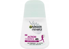 Garnier Mineral Action Control guľôčkový dezodorant bez alkoholu roll-on pre ženy 50 ml