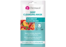 Dermacol Deep Cleansing Mask textilná 3D hĺbkovo čistiaca maska 15 ml