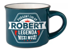 Albi Espresso hrnček Robert - Statočný muž, legenda medzi mužmi 45 ml