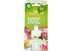 Air Wick Essential Oils Jazmínové kvety a frézia náhradná náplň do elektrického osviežovača 19 ml