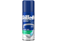 Gillette Series 3x Action Sensitive gél na holenie pre mužov 75 ml