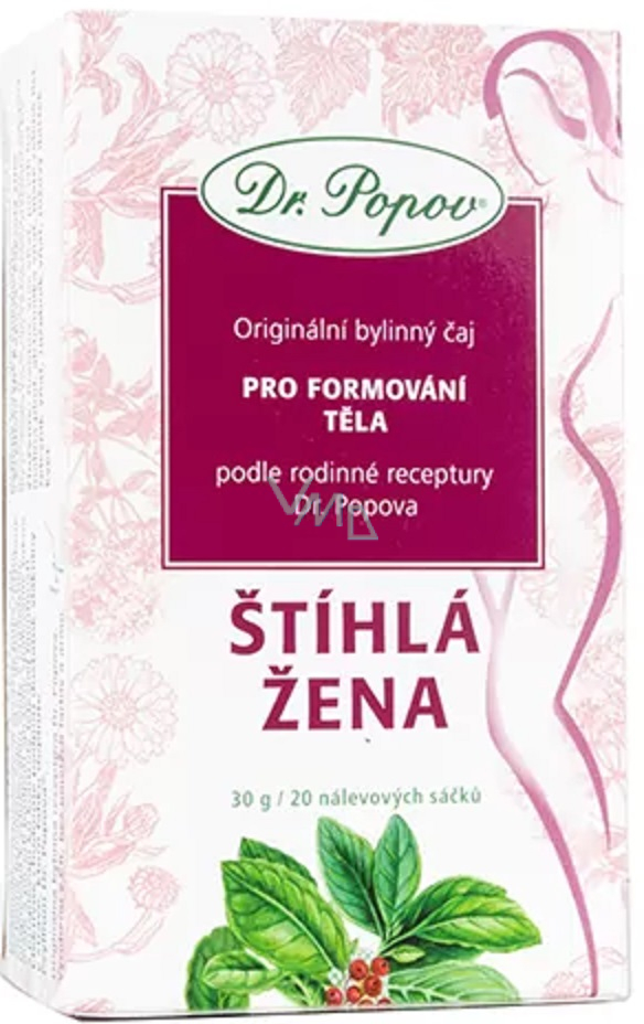 Dr Popov Slim Woman Bylinný čaj Na Formovanie Postavy 20 Vreciek 20 X 15 G Vmd Drogerie 4144