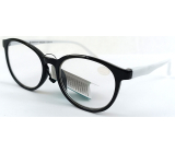 Berkeley dioptrické okuliare na čítanie +1,5 plastové čierne biele stranice 1 kus MC2253