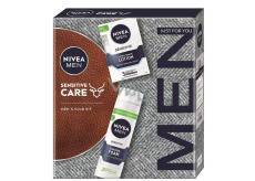 Nivea Men Sensitive Care voda po holení 100 ml + Nivea Men Sensitive pena na holenie 200 ml, kozmetická sada pre mužov