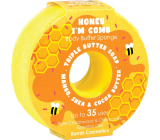 Bomb Cosmetics Honey I´m Comb Donut prírodná sprchová masážna hubka do kúpeľa s vôňou 165 g