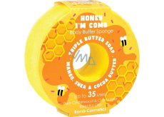 Bomb Cosmetics Honey I´m Comb Donut prírodná sprchová masážna hubka do kúpeľa s vôňou 165 g