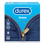 Durex Jeans hladký kondóm, nominálna šírka: 56 mm 3 kusy