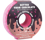 Bomb Cosmetics Lepšie ako čokoláda Donut prírodná sprchová masážna hubka do kúpeľa s vôňou 165 g