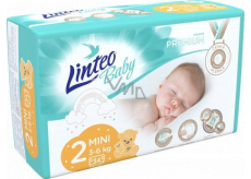 Linteo Baby Premium 2 Mini 3 - 6 kg jednorazové plienky 34 kusov