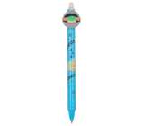Colorino Mandalorianské pogumované pero - Baby Yoda svetlo modrá, modrá náplň 0,5 mm