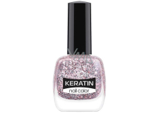 Golden Rose Keratin Nail Color Glitter lak na nechty 410 10,5 ml