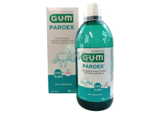 Gum Paroex ústna voda, výplach CHX 0,06% pre profesionálnu kontrolu plaku a dlhodobú ochranu ďasien pri prvých prejavoch zápalu ďasien 500 ml