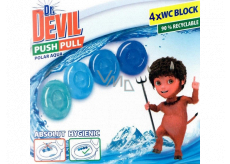 Dr. Devil Polar Aqua Push Pull WC blok bez košíka 4 x 20 g